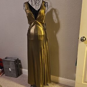 Lulu's Gold  Evening Dress
